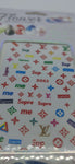 Supreme LV Designer All Colours Nail Stickers Decals - designercrafty