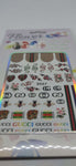 Gucci Designer Bee Snake Tiger Black Nail Stickers Decals - designercrafty