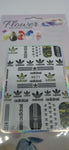 Adidas Trefoil Army Designer Nail Stickers - designercrafty